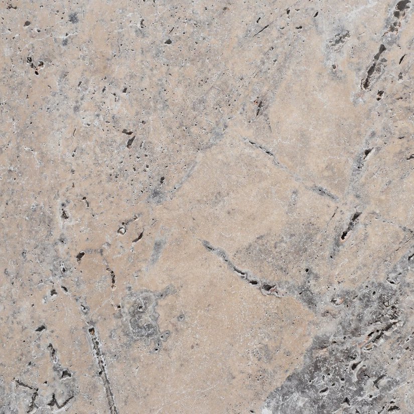 Travertin Silver  Kalkstein - Bodenplatten - Oberfläche geschliffen und getrommelt 
Kanten gesägt und getrommelt