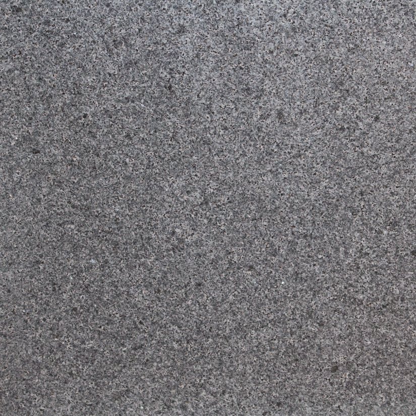 Padang Dunkel Diorit - Bodenplatten - Oberfläche geflammt 
Kanten gesägt, oben leicht gefast